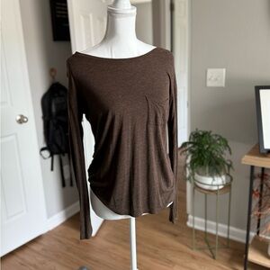 Vince Long Sleeve Top with Pocket